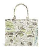 Harrods West End Map Grocery Shopper Tote Bag