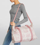 Harrods Toile Pink Large Foldaway Bag