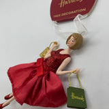 Harrods Red Glitter Dress Girl..فستان هارودز الأحمر اللامع للبنات
