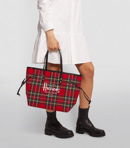Southbank Red Check Shoulder Tote Bag...حقيبة كتف  حمراء منقوشة