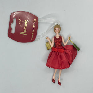 Harrods Red Glitter Dress Girl..فستان هارودز الأحمر اللامع للبنات