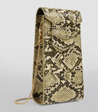 Nano Mini Olive Croc Embossed Phone Bag