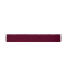 Fringed Wool Scarf Maroon