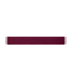 Fringed Wool Scarf Maroon
