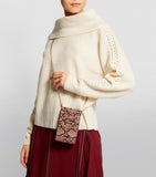Nano Mini Snake Print Phone Bag