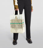 Harrods Architecture Medium Shopper Bag.. حقيبة تسوق متوسطة الحجم بنقشة الهندسة المعمارية لهارودز