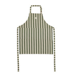 Harrods Green Cotton Stripe Apron...مريلة مخططة من القطن الأخضر