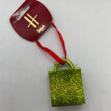 Harrods Green Glitter Shopper Bag...حقيبة تسوق هارودز الخضراء اللامعة