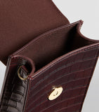 Harrods Battersea Mini Croc Embossed Nano Bag