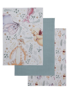 Winnie the Pooh Tea Towels (Pack of 3) مجموعة مناشف الشاي الدب ويني