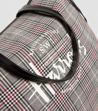 Southbank Grey Check Tote Bag...حقيبة منقوشة باللون الرمادي