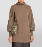 Nano Mini Olive Croc Embossed Phone Bag