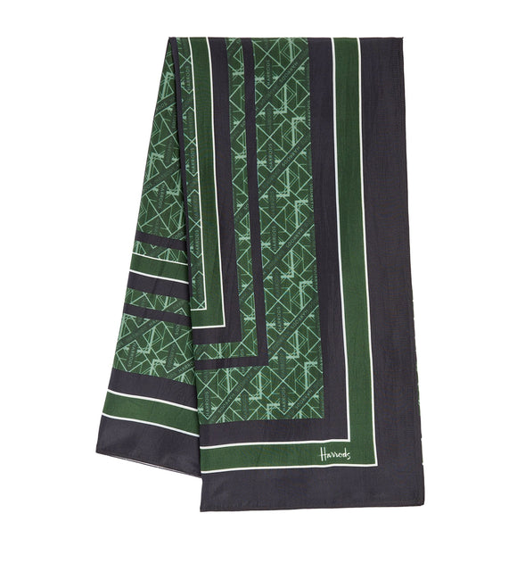 Harrods Silk Shoreditch Scarf..وشاح حرير شوريديتش من هارودز