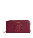 Harrods Finchley Long Wallet Maroon Logo