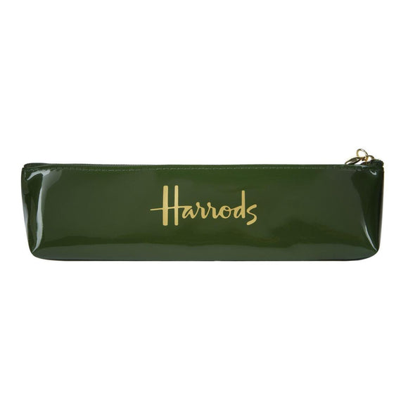 Harrods Green Logo Pencil Case..حافظة أقلام هارودز باللون الاخضر