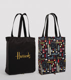 Glitter London and Logo Pocket Shopper Bag (Set of 2)