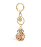 Harrods Floral Bag Charm Keyring...سلسلة مفاتيح على شكل حقيبة هارودز مزينة بالزهور