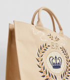 Large Beige Queen's Platinum Jubilee Shopper Bag