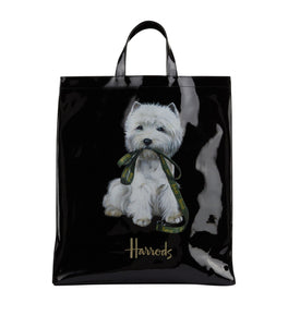 Large Westie Shopper Bag Black