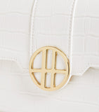 Harrods Brent White Grab Cross Body Bag...حقيبة كروس باللون الابيض