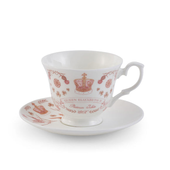 Queen Jubilee Cup and Round Saucer...كأس الملكة  والصحن المستدير