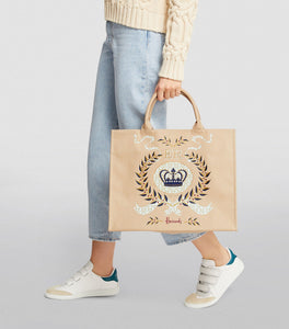 Large Beige Queen's Platinum Jubilee Shopper Bag